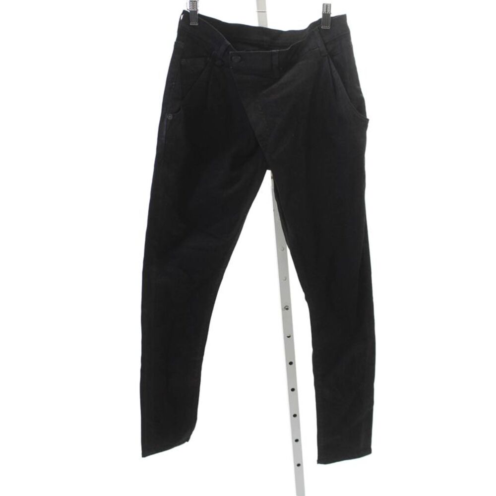 R13 Women Tapered Jeans Black Mid Rise Cotton Button Size 27
